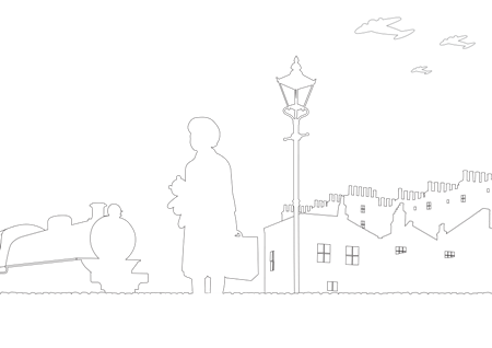 City Scene Colouring Page