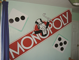 monopoly mural for child playroom