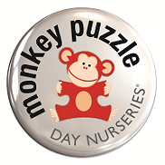 Monkey Puzzle Day Nursery Badge Logo