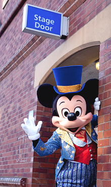 Mickey at the Stage Door at The Lowry