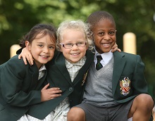 Pupils from co-educational school