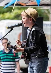 Henry Gallagher on Talent Show at Bramhall Festival 2014, photo by Inspiral Photography