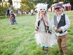 Children dressed up for Run Wild, Child festival