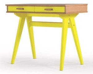 Mini Stroller Desk, Oak Yellow, from MADE