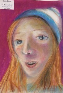 Self portrait, Lana Byrne from St Winifred’s RC Primary School