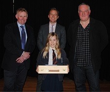 winner of the art competition, Lana Byrne