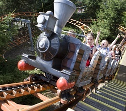 Runaway train attraction at Gulliver's theme park