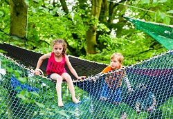 Kids in the Nets, climbing activity at the festival