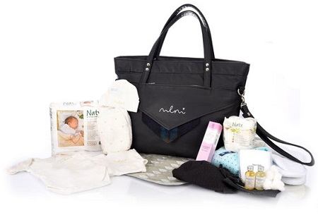 Marie Loise maternity bag with prepacked items