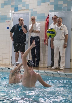 Prince William watching water polo at Bolton School | Royal Visit to Merseyside 2017