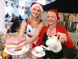 vintage tea room, Christmas Foodies Festival