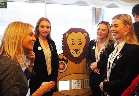 Girls AESG Engineering Team with Tatton MP Esther McVey