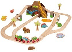 Wooden Dinosaur Train Set by Big Jigs Toys