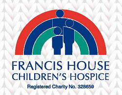 Fransis House logo on knitted background