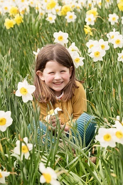 Helen Rae Photography | Girl in daffodils