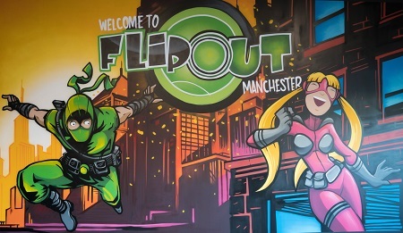 Flip Out Manchester - wall graffitti