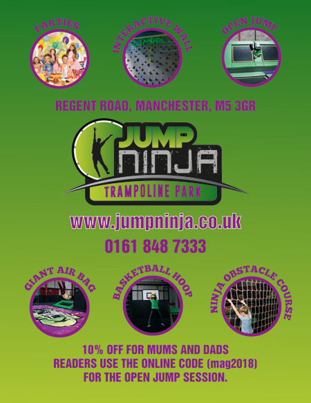 Offer from Jump Ninja Trampoline Park - 10% off for Mums and Dads magazine readers