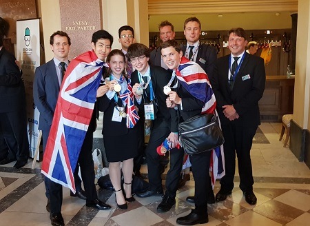 WGS student Sasha Geim at international Olympiad Competition