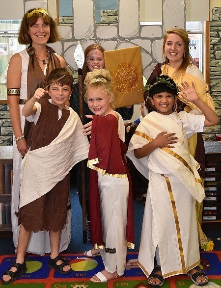 Roman Day at King's School, Macclesfield, Year 4, 2018