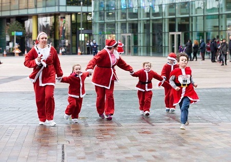 MediaCityUK Jingle Bell Jog is a whole family activity