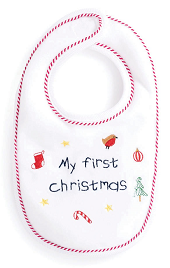 Personalisable first Christmas bib at JoJo Maman Bébé