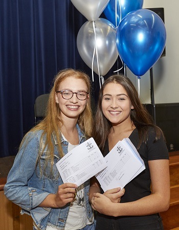 AESG girls with exam results 2018