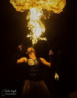 Circus Funtasia, Antonio Fire, photo by Judie Tingle Photography