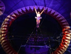 Circus Funtasia, cloud wing tent, photo by Andrew Payne