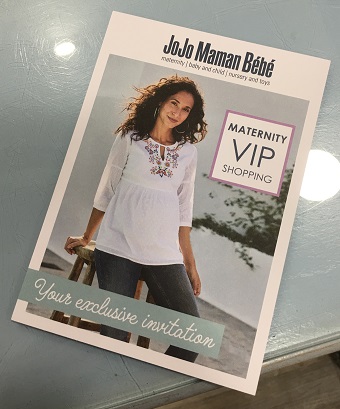Invitation to VIP maternity shopping at JoJo Maman Bébé