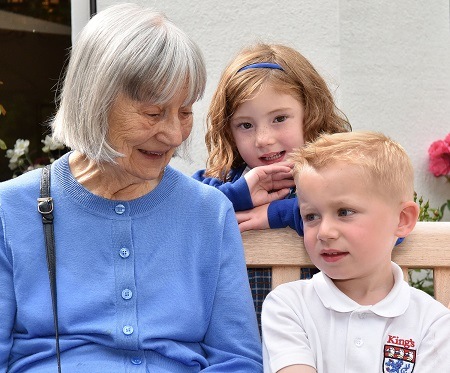 Prestbury Care Home visit by King's School children