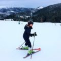 Boy on ski slope at Donovaly ski resort
