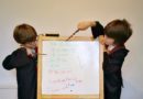 Boys are combining magic and maths