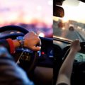photo1: Man driving ahead, photo2: lonly woman driving | combined photo: left - Why-kei, right - Takahiro Taguchi on unsplash