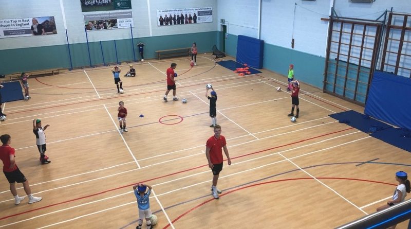 Football Camp in the sports hall