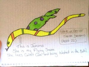 Jemima the flying snake | Kids Gallery