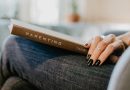 Reading book on parenting