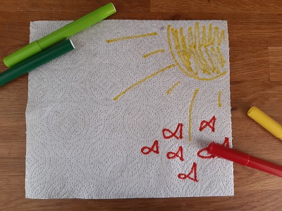 Child drawing Sun