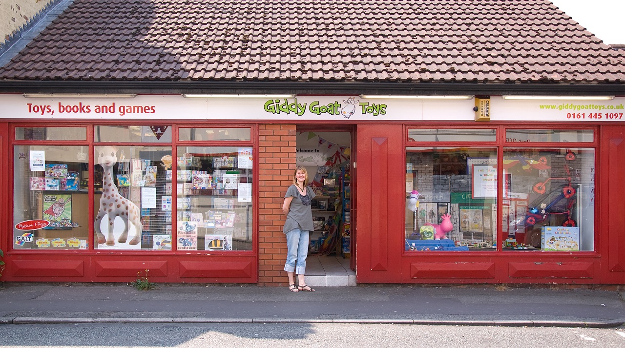 Giddy Goat Toy Shop in Didsbury, Manchester