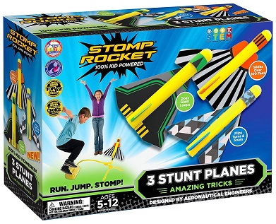 Three Stomp Rocket® Stunt Planes