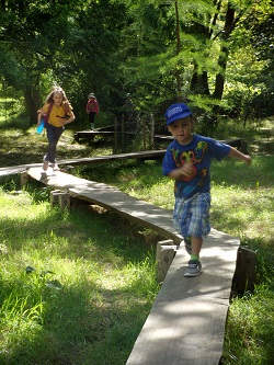 Kids having Fun at Sir Harold Hillier Gardens