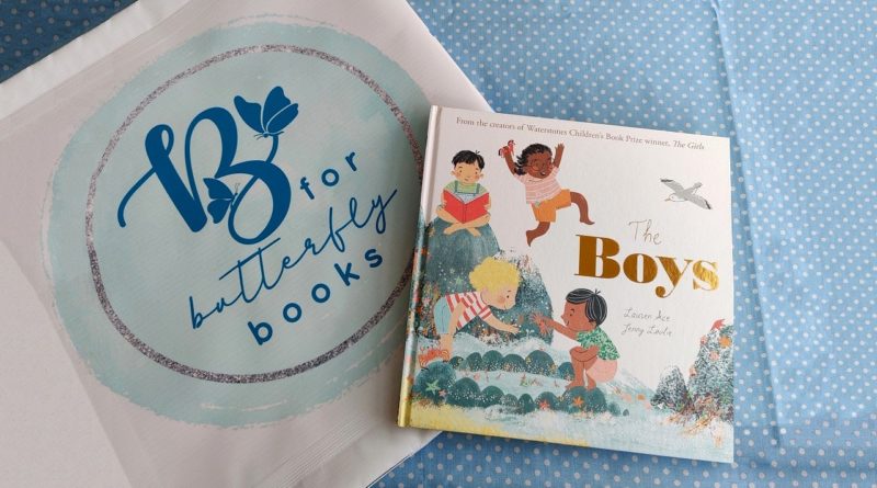 B For Butterfly Books - display for Lauren Ace and Jenny Lovlie 'The Boys'