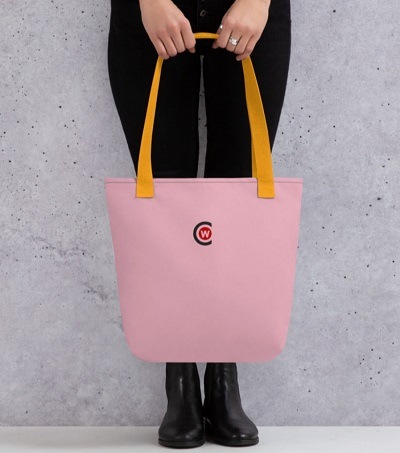 Tote Bag in Pink by Casuwares