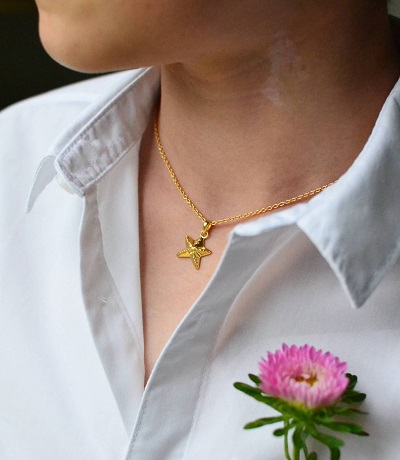 Gold Starfish Necklace | Eleanor Thomas London