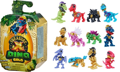 Treasure X Dino Single Pack, box and all the dinosaurs