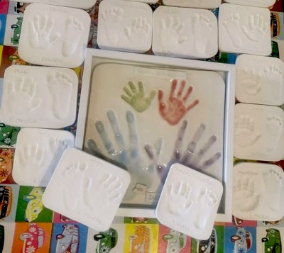 Baby Clay Prints in making | Pottery Corner, Chorlton UK