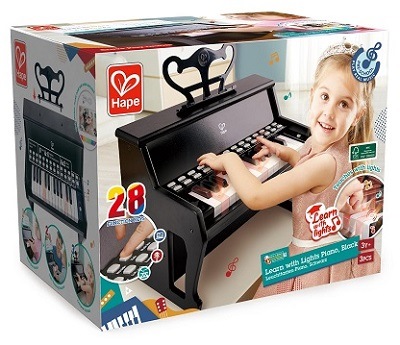 Hape's Learn with Lights Piano, black, in the box