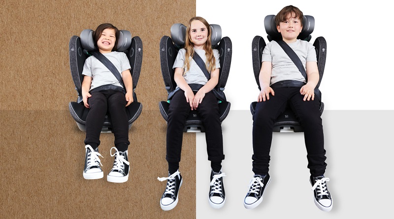 Kids of three different heights in Apramo modül | max booster seat