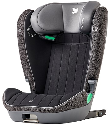 Apramo modül max highback booster seat, colour: gray with green trim
