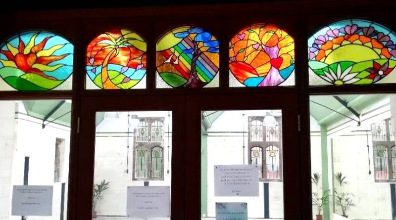 Stained-glass windows for Withington Baths