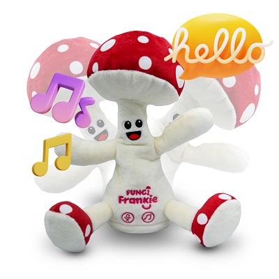 Fungi Frankie The Dancing Mushroom musical toy and actions it could make